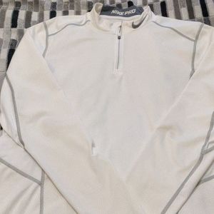 Nike white pull over. Long sleeves. Size XL
